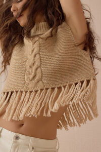 Georgina Fringe Sweater Vest - Altar'd State