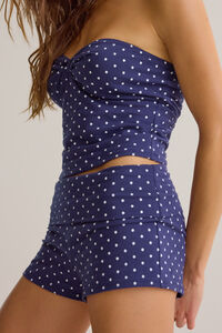 Ardyn Foldover Polka Dot Shorts Detail 4 - Altar'd State