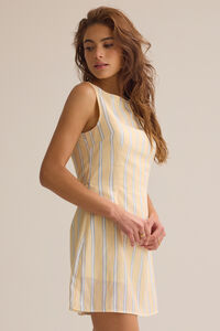 Juliet Stripe Mini Dress Detail 3 - Altar'd State