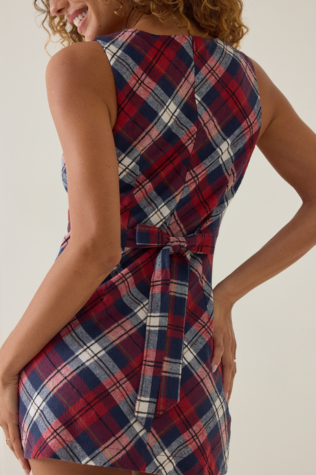 Ruby Plaid Romper - Altar'd State