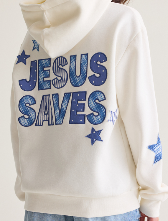 Jesus Saves Hoodie Detail 6 - Altar'd State