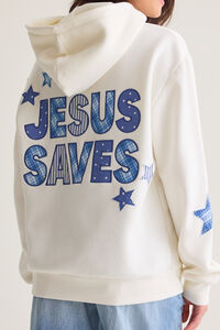 Jesus Saves Hoodie Detail 6 - Altar'd State