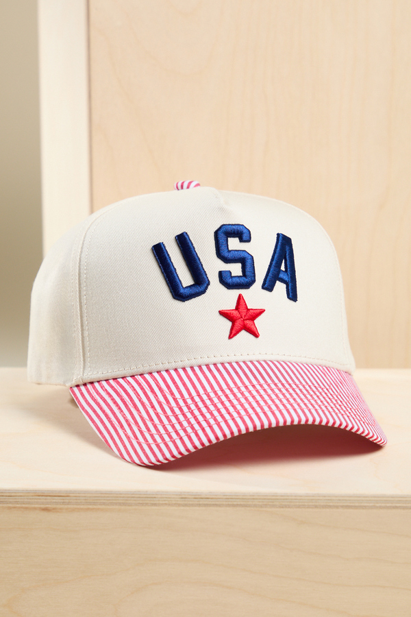 USA Striped Trucker Hat - Altar'd State