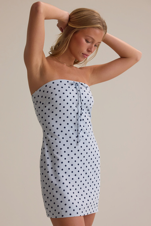 Taylia Polka Dot Mini Dress - Altar'd State - 