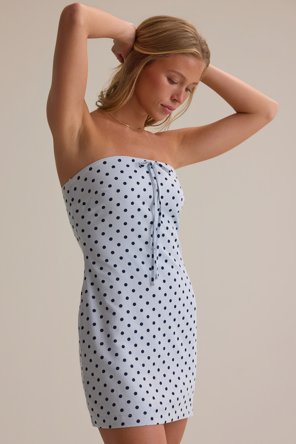 Taylia Polka Dot Mini Dress Detail 3 - Altar'd State