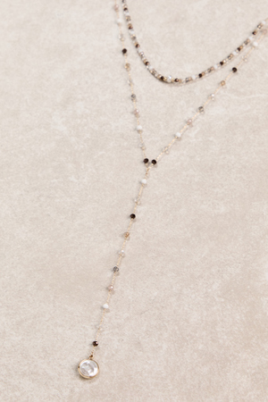 Sophie Glass Bead Necklace - Altar'd State - 