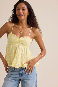 Millie Lace Babydoll Top - Altar'd State