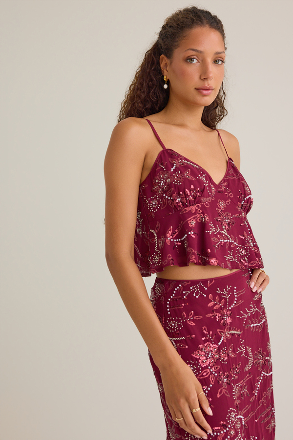 Trinity Sequins Tank Detail 5 - Altar'd State