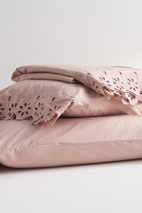Jane Eyelet Cotton Sheet Set Detail 3 - Altar'd State