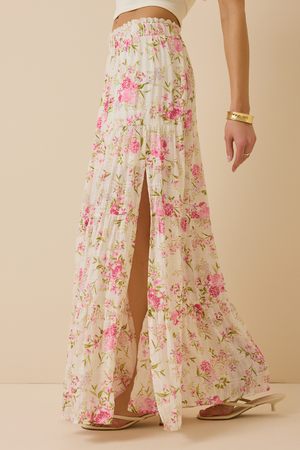 Kelsey Tiered Floral Maxi Skirt - Altar'd State - 