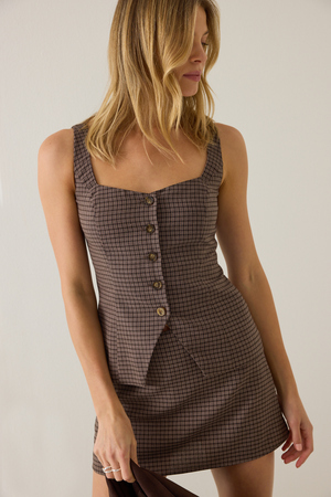 Blake Button Front Vest Top - Altar'd State - 