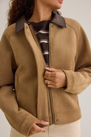 Quinn Suede Jacket - Altar'd State