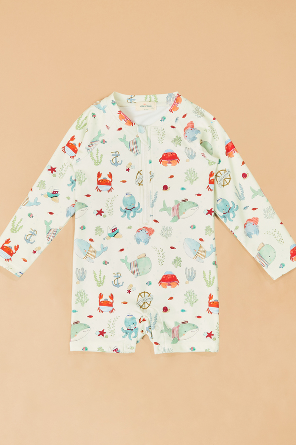 Sailor Sea Romper Swimsuit Detail 2 - Altar'd State