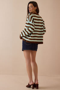 Crosby Striped Knit Sweater Detail 5 - Altar'd State