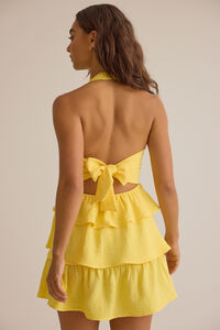 Soni Halter Mini Dress Detail 2 - Altar'd State