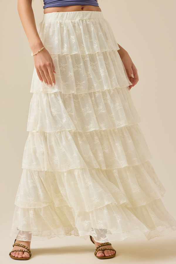 Danny Lace Maxi Skirt Detail 5 - Altar'd State