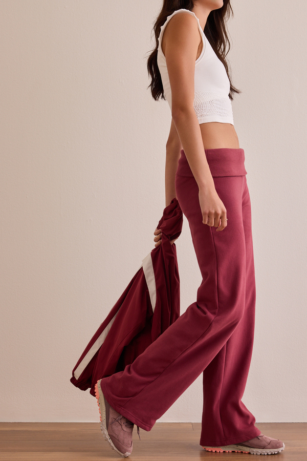 Go With Your Flow Foldover Pant Detail 3 - Altar'd State