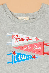 Home Run Flag Tee Detail 3 - Altar'd State