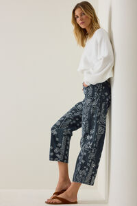 Kerstin High Rise Bandana Barrel Pants Detail 3 - Altar'd State