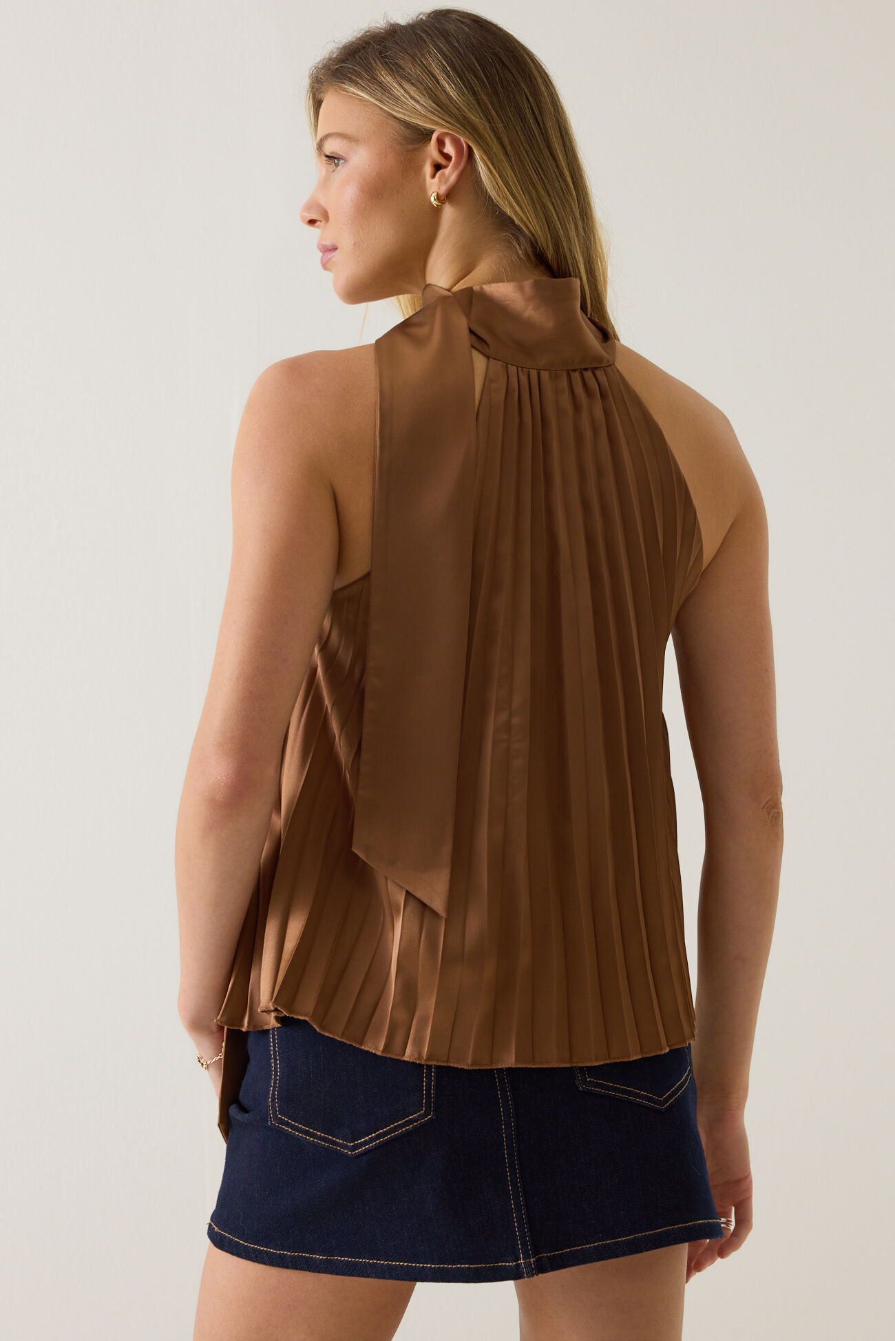 Ellery Halter Tie Blouse