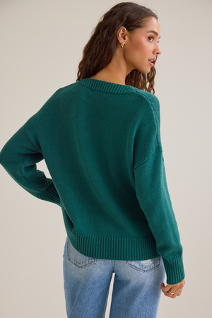 Maya Teddy Bear Sweater - Altar'd State - 
