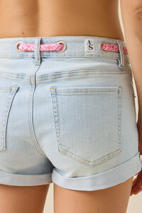 Blakeley Belted Denim Short Detail 6 - Altar'd State