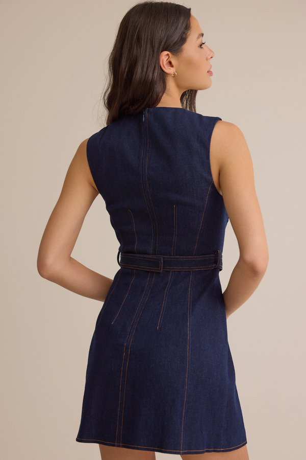 Jenny Denim Mini Dress Detail 4 - Altar'd State
