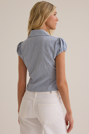 Bonnie Gingham Button Up Top - Altar'd State