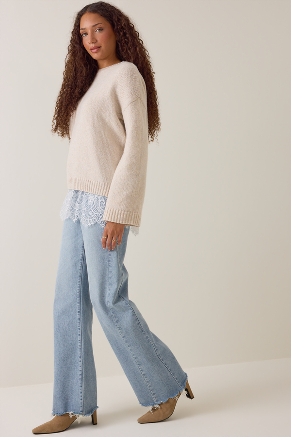 Lawson Lace Sweater Detail 4 - Altar'd State