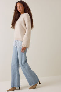 Lawson Lace Sweater Detail 4 - Altar'd State