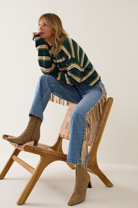 Emi Stripe Cardigan Detail 3 - Altar'd State