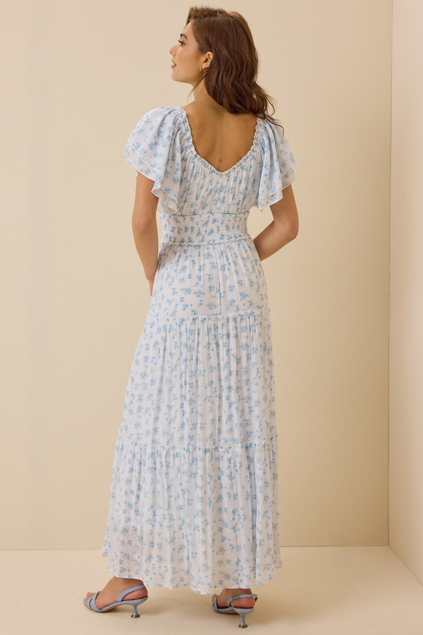 Serena Floral Maxi Dress Detail 6 - Altar'd State