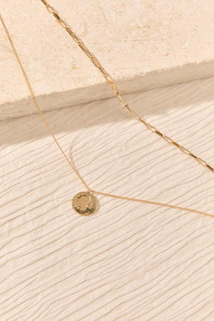 Hammered Coin Layer Necklace - Altar'd State - 