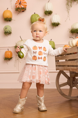 Lucille Pumpkin and Bow Skirt Toddler Set - Altar'd State - 