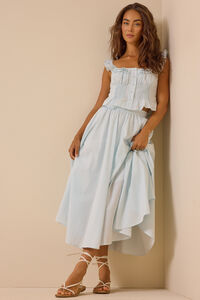 Matilda Stripe Button Front Tank Detail 3 - Altar'd State