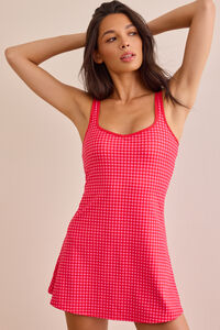 Gingham Game-Changer Active Dress Detail 3 - Altar'd State