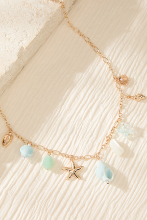 Ocean Charm Necklace - Altar'd State - 