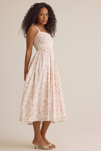 Thea Smocked Floral Midi Mama Dress Detail 4 - Altar'd State