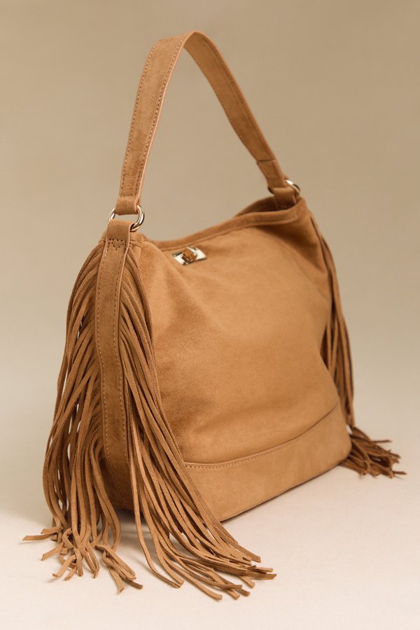 Bronwyn Suede Fringe Bag - Altar'd State