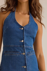 Jill Halter Button-Up Mini Dress Detail 3 - Altar'd State