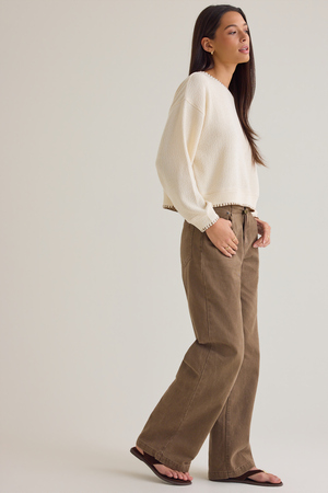 Reanna Ribbed Knit Top - Altar'd State - 