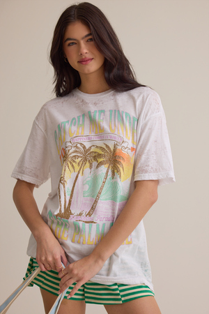 Catch Me Under the Palm Tree Tee - Altar'd State