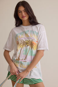 Catch Me Under the Palm Tree Tee Detail 3 - Altar'd State