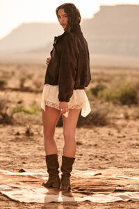 Tillie Suede Bubble Jacket Detail 5 - Altar'd State