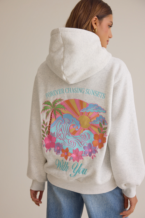 Parker Forever Chasing Sunsets Hoodie Detail 2 - Altar'd State