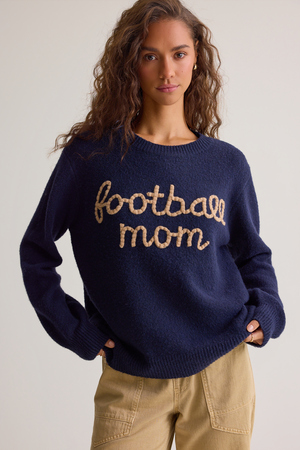 Football Mom Stitched Sweater - Altar'd State - 