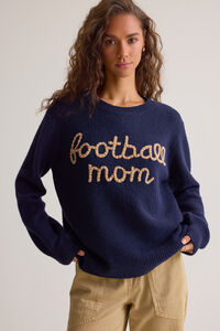 Football Mom Stitched Sweater Detail 4 - Altar'd State