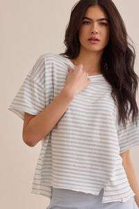 Flex Striped Oversized Tee - Altar'd State