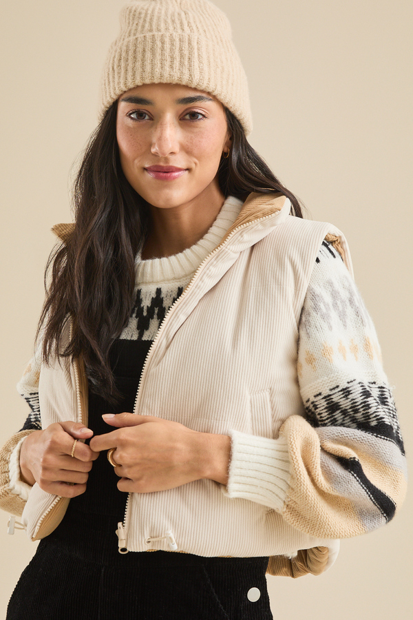 Cordelia Reversible Corduroy Vest - Altar'd State