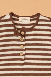 Arthur Striped Long Sleeve Jumpsuit Detail 3 - Altar'd State